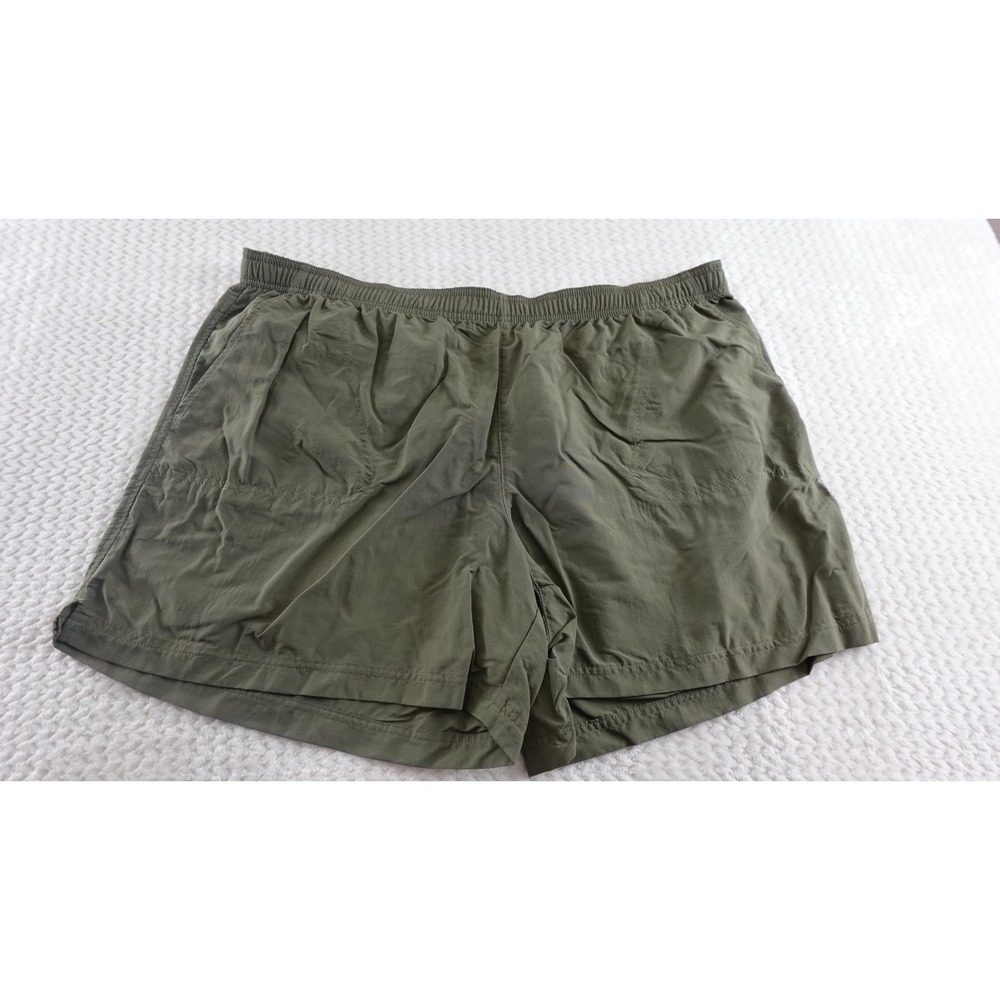Columbia Dark Khaki Pockets Nylon Elastic‎ Waist Shorts Women's Size XXL